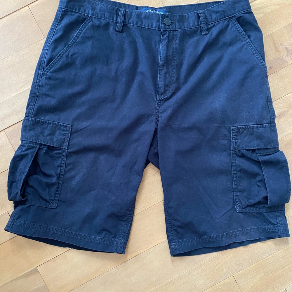 Calvin Klein  Blue Cargo Shorts